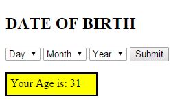 Calculate Age From Date of Birth using PHP Free source code, tutorials and articles