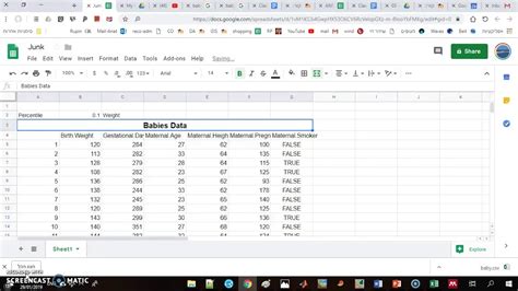 Calculate percentiles in google sheets YouTube