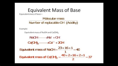 Calculate the equivalent mass of \\[{H_2}S{O_4}\\] from the given ...