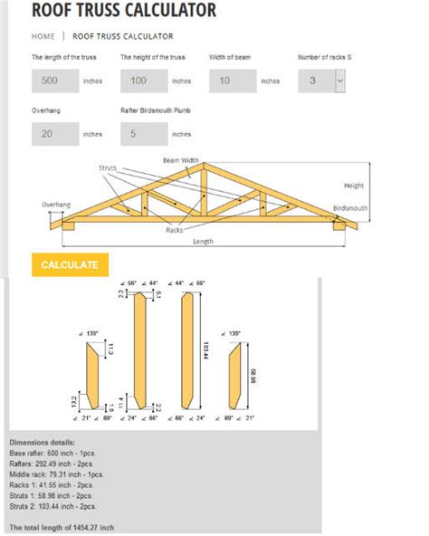 In addition to rafter length, you also need to know how many trusses are needed. To calculate truss count, you need to measure roof length. Next, find the on center spacing specified in the building plans. Enter the roof length and on center spacing figures into the calculator. The calculator will produce the number of trusses needed for the roof.. 