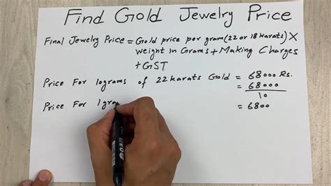 calculating gold weight: