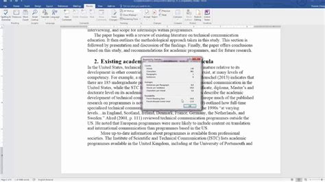 Calculating readability statistics in Word 2016 - YouTube