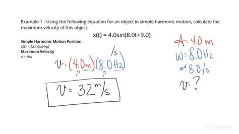 Calculating the Maximum Velocity of an Object in Simple Harmonic Mo…