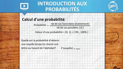 Calculer la probabilité d