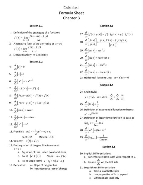 Score: Name: Sample Final Exam Calculus 1 - MAT 175. Instructions: This exam should be taken without text or notes or electronic devices. Show your work, and indicate answers …. 