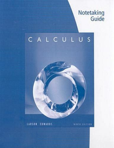 Calculus 9e notetaking guide larson edwards. - Manuale di istruzioni per piccoli rifugi aeronautici.
