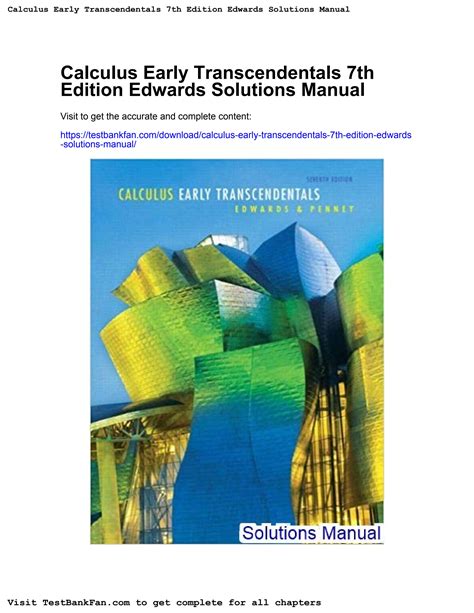 Calculus Early Transcendentals 7th Edition Solutions Manual Pdf Download