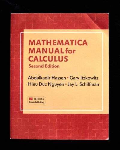 Calculus Mathematica Manual