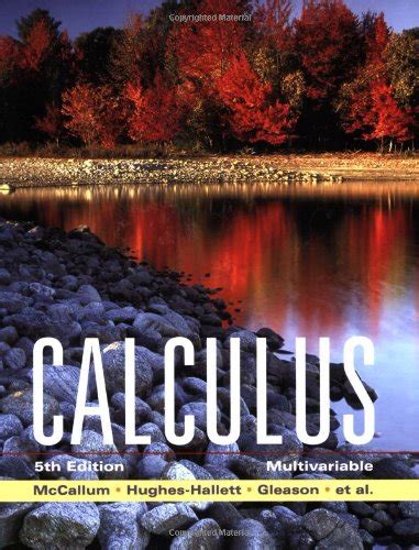 Calculus Multivariable 5th Edition Mccallum
