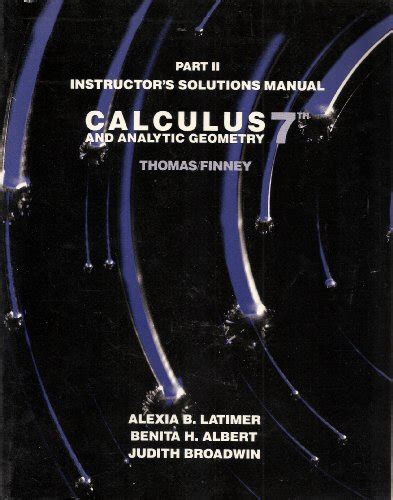 Calculus and analytic geometry student s solutions manual part 2. - Geschichte der deutschen autobiographie im 18. jahrhundert.