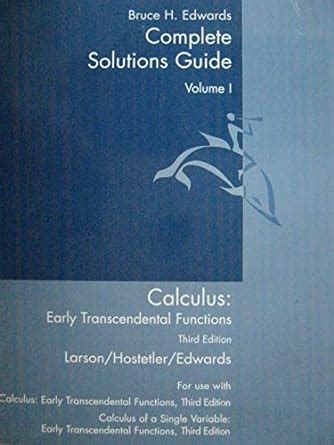 Calculus complete solutions guide larson hostetler edwards. - Jeep cherokee xj wrangler yj service repair manual.