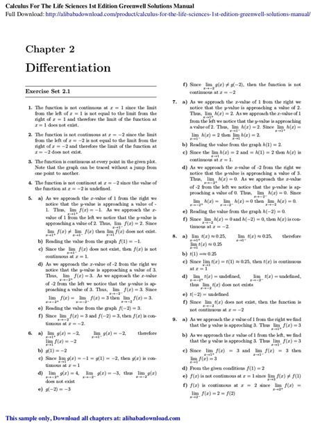 Calculus for the life sciences greenwell solutions manual. - Introductory chemistry a guided inquiry answer key chapter 8.