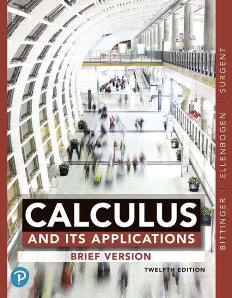 Calculus its applications 12th edition solutions manual. - Surnoms bretons des cantons de saint-renan, ouessant, plouzané.