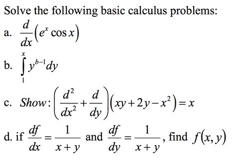 Calculus problems. When you are meeting someone new, at some point, they'll probably ask, 