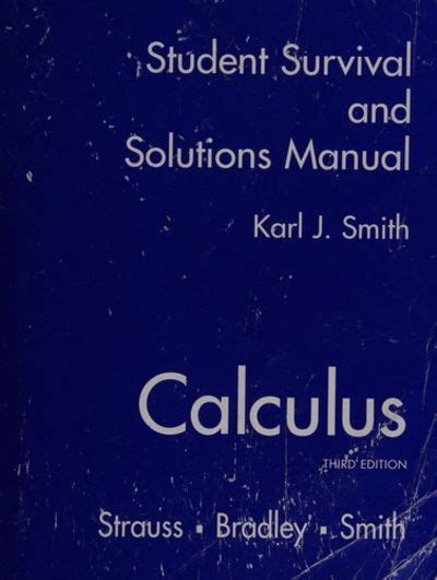 Calculus strauss bradley smith solutions manual. - Custom house guide of foreign and domestic commerce including united states customs tariff 1930.