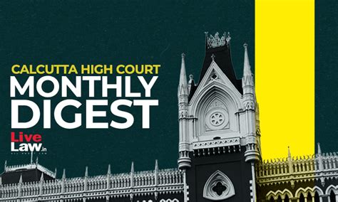 Calcutta high court monthly list. .  ...