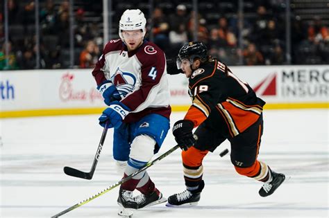 Cale Makar leaves early, Avalanche lose late as Ducks prevail in a shootout