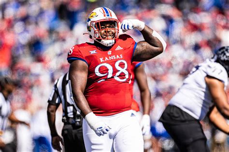 Big 12 Champion for Life, Caleb Sampson, one of 12 seniors honored during Kansas football Senior Day ceremony By Matt Tait Nov 19, 2022 Photo courtesy of the Big 12 Conference Kansas defensive lineman Caleb Sampson films a commercial for the Big 12 Champions for Life campaign last summer.. 