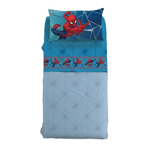 Caleffi Full Sheets Spiderman Single Pure Cotton Art. Spiderman C