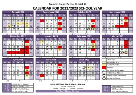 Calendar - North Fremont High School