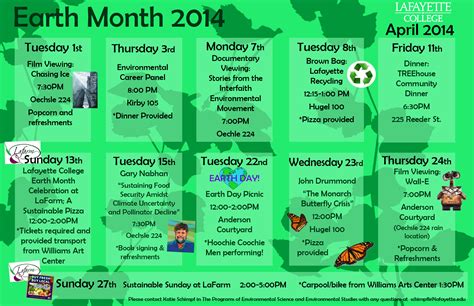 Calendar - School of Environmental Studies