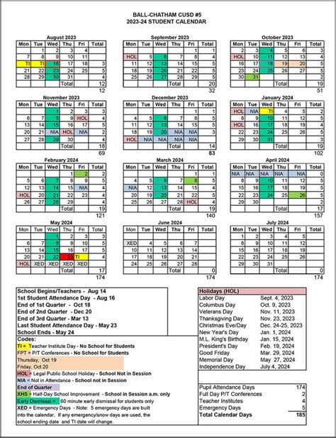 Calendar - Students 2024/2024 / Home