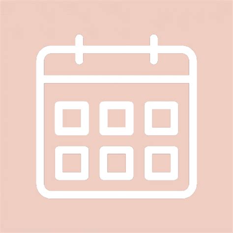 Calendar App Icon Aesthetic Customize and Print