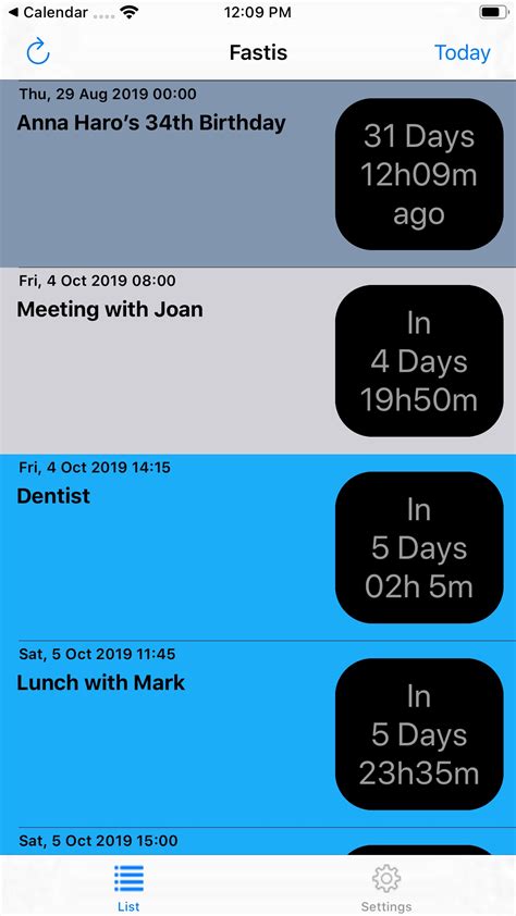 Calendar Countdown App