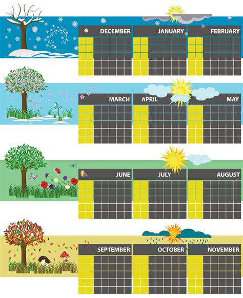 Calendar For Seasons