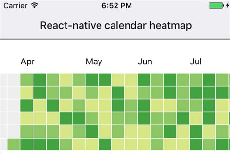 Calendar Heatmap Component With React And Svg Reactscript