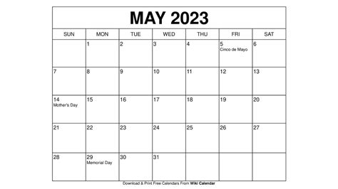 Calendar May 2023 Calendar Get Latest Map Update