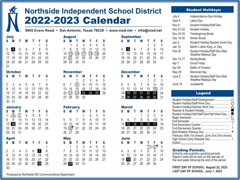 Calendar Northside Christian College