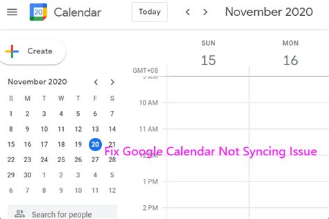 Calendar Not Syncing