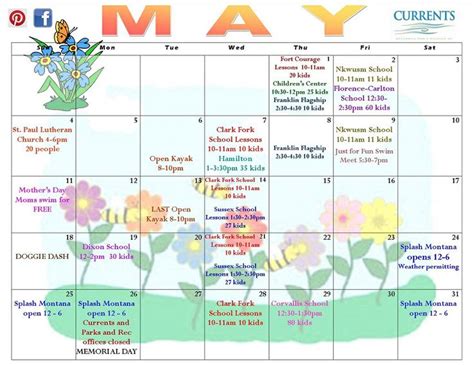 Calendar Of Events Missoula M