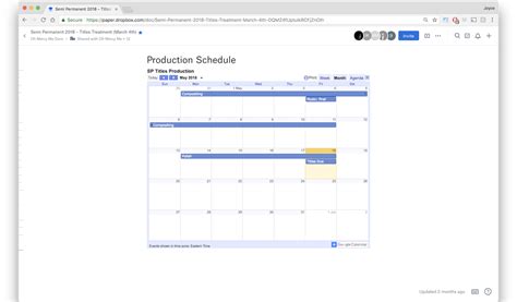 Calendar On Dropbox