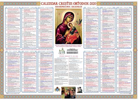Calendar Ortodox 2022 Md