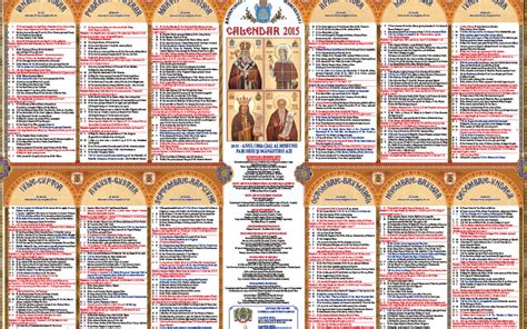 Calendar Ortodox Octombrie 2022