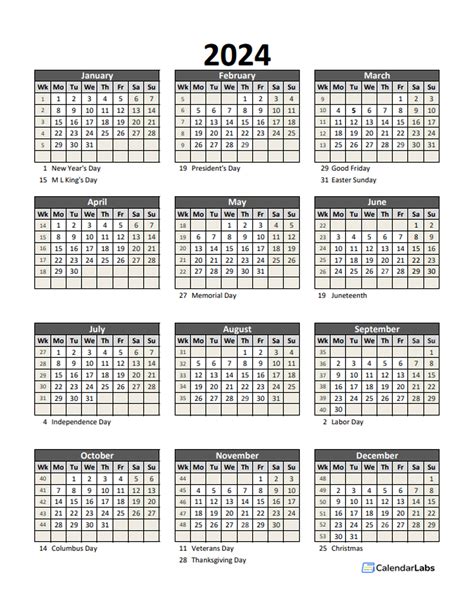 Calendar Sheet 2024
