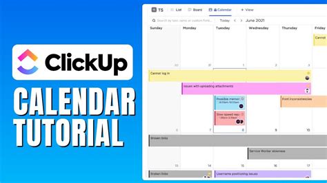 Calendar View in ClickUp™