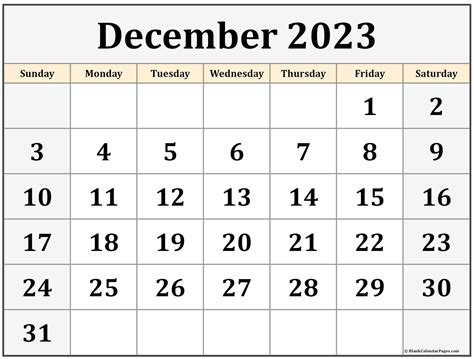 Download or print free blank or editable calendars for December 2023 in PDF, Word, or Excel format. Choose from various designs, styles, and start days for your monthly planning needs.