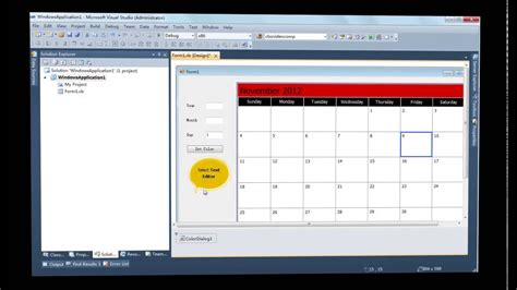 Calendar in VB net YouTube