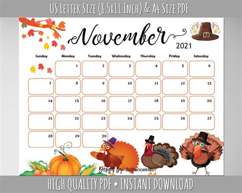 United States November 2004 – Calendar with American holidays. Monthly calendar for the month November in year 2004. Calendars – online and print friendly – for any year and month.