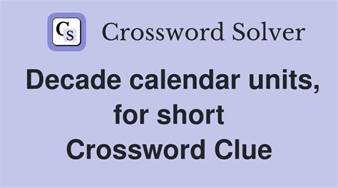 work unit Crossword Clue. The Crossword Solver found 