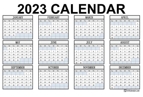 Calendars That Work 2023 Time and Date Calendar 2023 Canada