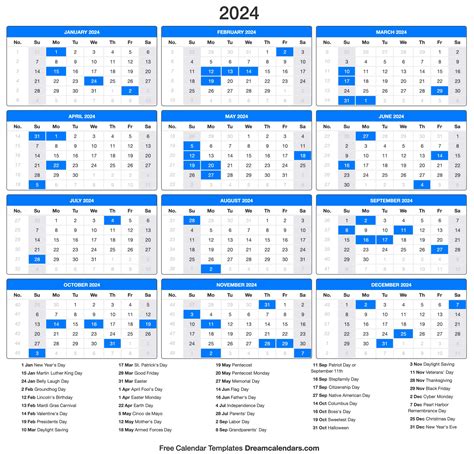Calender 2024. The year 2024 is a leap year, with 366 days in total. Calendar type: Gregorian calendar. Some holidays and dates are color-coded: Red –Federal Holidays. Green –Local Holidays. Black–Other Days. Years with Same Calendar as 2024. Re-customize this calendar–large – advanced form with more choices. Re-customize this calendar – classic ... 