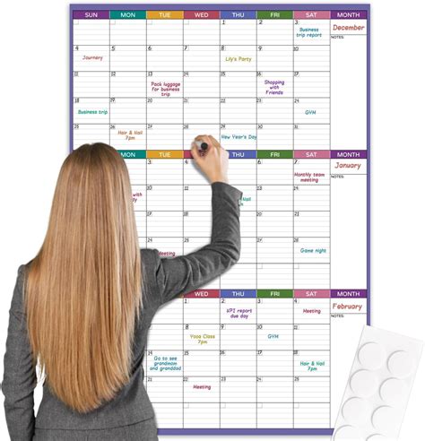 Calender Dry Erase