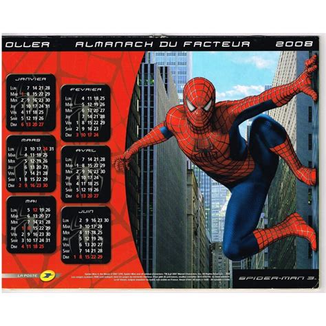 Calendrier Spider-Man 2008