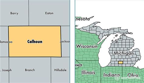 Calhoun michigan. Calhoun County is the 17th largest county in Michigan, with 19 township and 3 cities: Battle Creek, Springfield, Marshall (the county seat), and Albion. As of the 2020 Census, the population was ... 