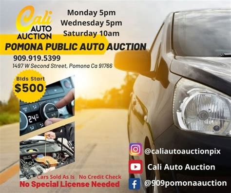 Cali auto auction pomona reviews. Things To Know About Cali auto auction pomona reviews. 