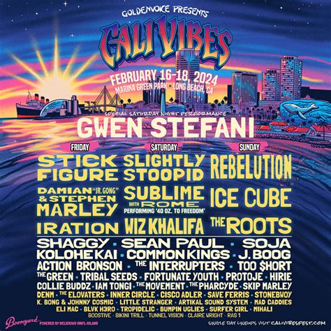 Cali vibes 2024. PUBLISHED: February 5, 2024 at 12:35 p.m. | UPDATED: February 5, 2024 at 12:45 p.m. The Cali Vibes music festival returns to Long Beach’s Marina Green Park on Feb. 16-18 with a lineup that ... 